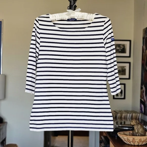 Saint James Garde-Cote III Anti-UV Nautical Striped Sport Top